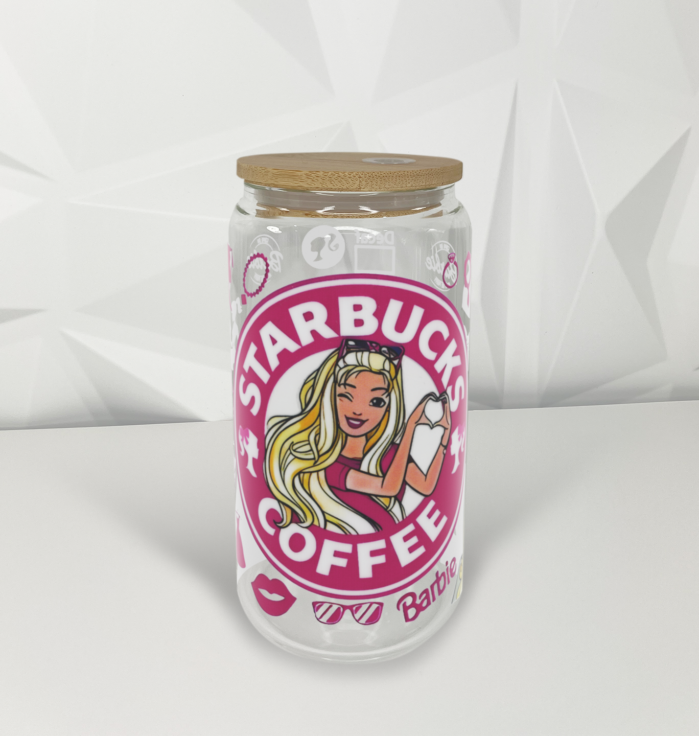 Coffee - Pink Doll - 01 | 16oz Libby Glass Tumbler