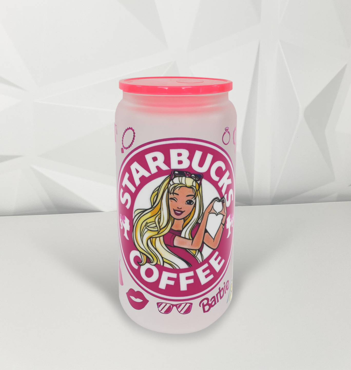 Coffee - Pink Doll - 01 | 16oz Libby Glass Tumbler