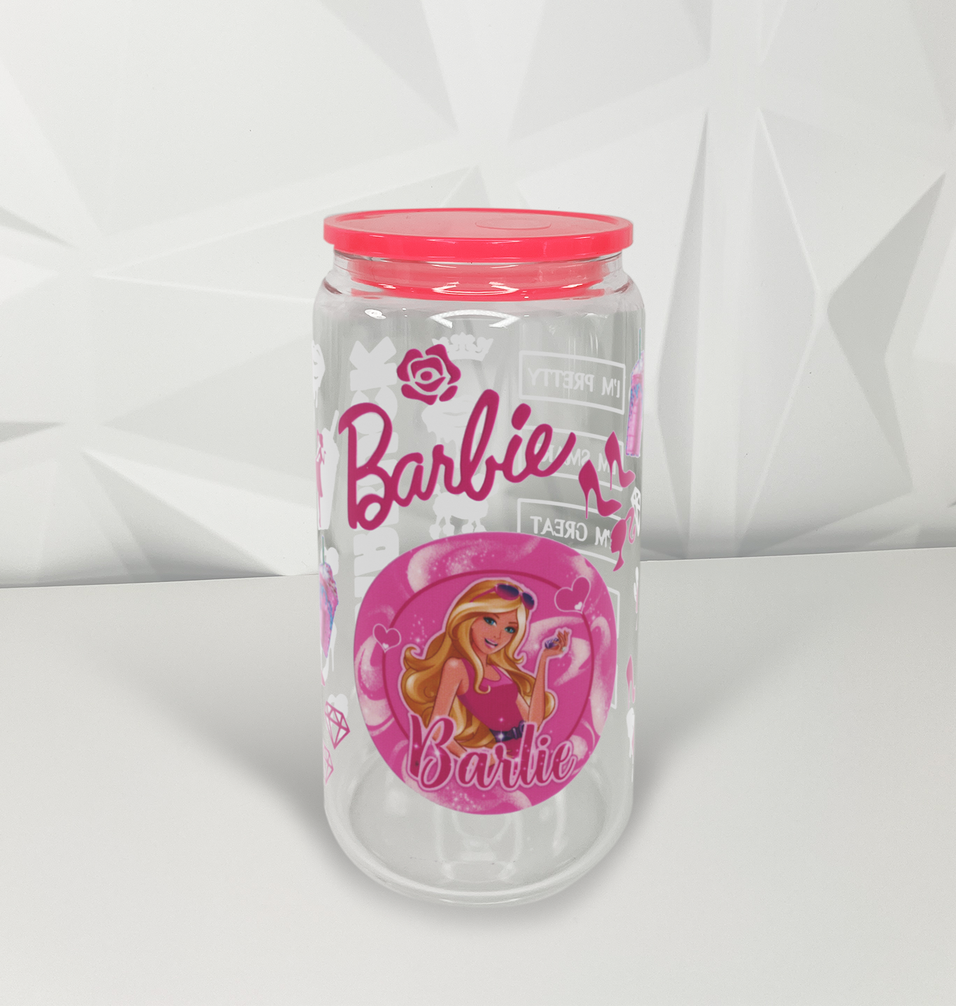 Coffee - Pink Doll 02 | 16oz Libby Glass Tumbler