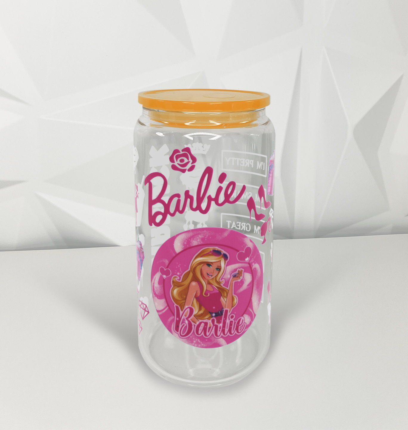 Coffee - Pink Doll 02 | 16oz Libby Glass Tumbler