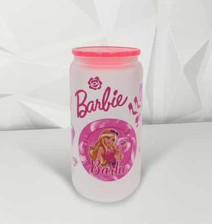 Coffee - Pink Doll 02 | 16oz Libby Glass Tumbler