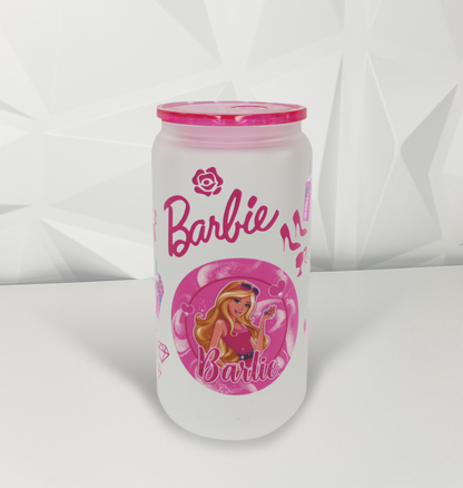 Coffee - Pink Doll 02 | 16oz Libby Glass Tumbler