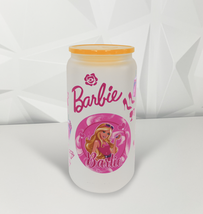 Coffee - Pink Doll 02 | 16oz Libby Glass Tumbler