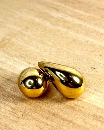 Gold Teardrop Earrings