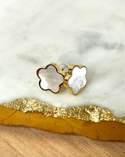 Gold Clover Earrings