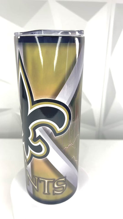 Saints Football | 20oz Stainless Steel Skinny Tumbler